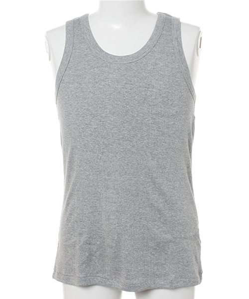 Healthknit(ヘルスニット)の「Healthknit / フライスタンクトップ(タンクトップ・メンズ・グレー/ブラック・LARGE/MEDIUM)」の17枚目の写真