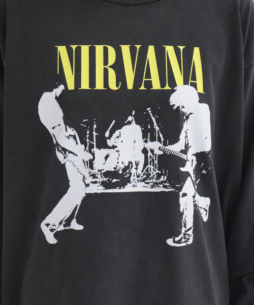 GOOD ROCK SPEED（グッドロックスピード）の「【GOOD ROCK SPEED】NIRVANA BAND ロンT（Tシャツ/カットソー・レディース・チャコールグレー・FREE）」の19枚目の写真