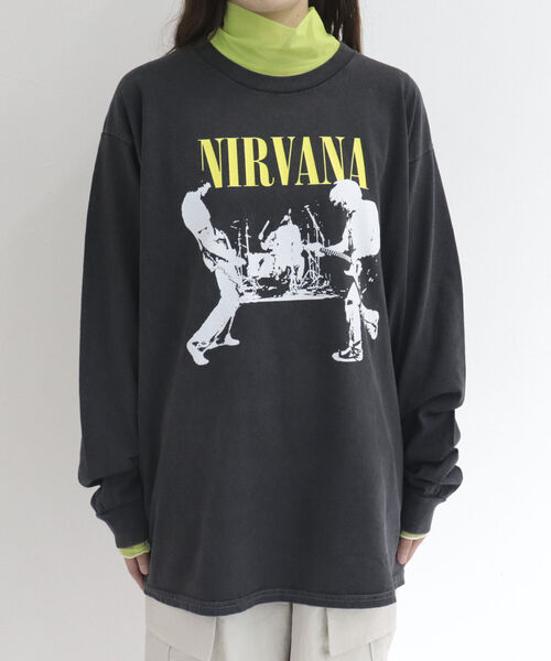 GOOD ROCK SPEED（グッドロックスピード）の「【GOOD ROCK SPEED】NIRVANA BAND ロンT（Tシャツ/カットソー・レディース・チャコールグレー・FREE）」の20枚目の写真