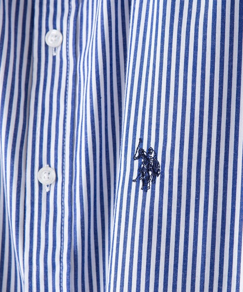 U.S. POLO ASSN.(ユーエスポロアッスン)の「【U.S.POLO ASSN. /ユーエスポロアッスン】別注 ワンポイント刺繍 ビッグシルエット チェック ストライプ シャツ(シャツ/ブラウス・メンズ・ホワイト/ブルー/インディゴブルー/チャコールグレー/ブラック・LARGE/MEDIUM)」の18枚目の写真
