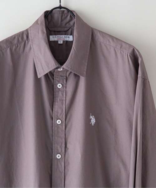 U.S. POLO ASSN.(ユーエスポロアッスン)の「【U.S.POLO ASSN. /ユーエスポロアッスン】別注 ワンポイント刺繍 ビッグシルエット チェック ストライプ シャツ(シャツ/ブラウス・メンズ・ホワイト/ブルー/インディゴブルー/チャコールグレー/ブラック・LARGE/MEDIUM)」の12枚目の写真
