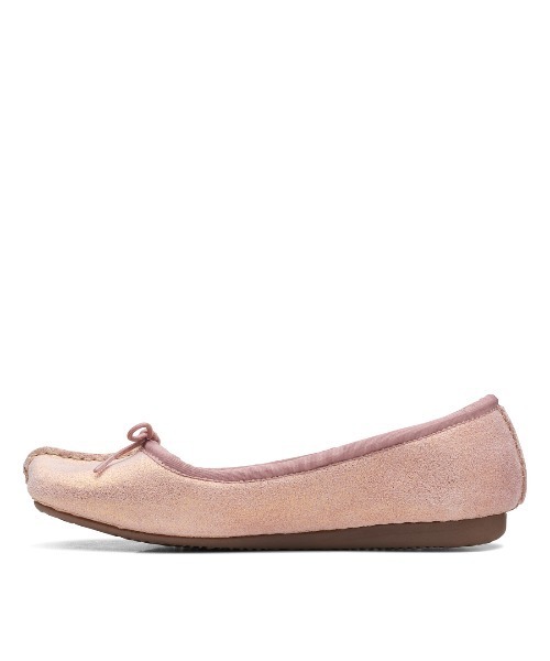 Clarks(クラークス)の「Freckle Ice / フレックルアイス(ピンクメタリック)(バレエシューズ・レディース・ピンク・UK5/UK6/UK4/UK3/UK3.5/UK4.5/UK5.5)」の5枚目の写真