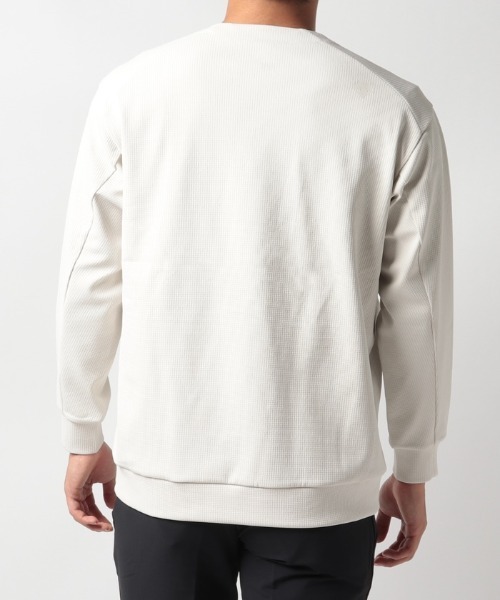 DESCENTE（デサント）の「【デサントアスレチック】ZERO STYLE ウィンドプルーフワッフルプルオーバー / WINDPROOF WAFFLE PULLOVER　防風　ストレッチ（カバーオール・メンズ・ブラック/グレー/オフホワイト・LARGE/MEDIUM/X-LARGE/SMALL）」の9枚目の写真