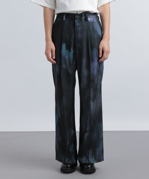HARE（ハレ）の「【SETUP対応】ブラーアートトロミワイドフレアパンツ(HARE)（その他パンツ・メンズ・ブラック系その他/グリーン系その他・FREE）」の11枚目の写真
