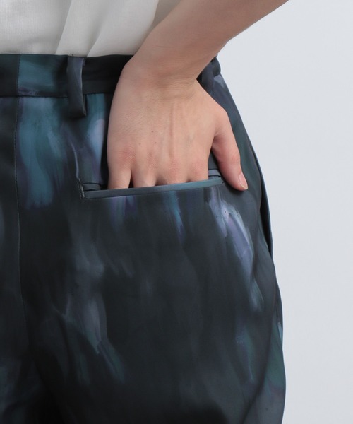 HARE（ハレ）の「【SETUP対応】ブラーアートトロミワイドフレアパンツ(HARE)（その他パンツ・メンズ・ブラック系その他/グリーン系その他・FREE）」の16枚目の写真