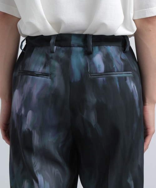 HARE（ハレ）の「【SETUP対応】ブラーアートトロミワイドフレアパンツ(HARE)（その他パンツ・メンズ・ブラック系その他/グリーン系その他・FREE）」の17枚目の写真