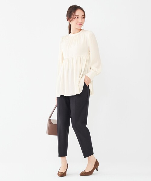 ANY SIS(エニィスィス)の「【2SET】ニットベスト×チュニック ブラウス(シャツ/ブラウス・レディース・ブラック系/ベージュ系/パープル系・2)」の13枚目の写真