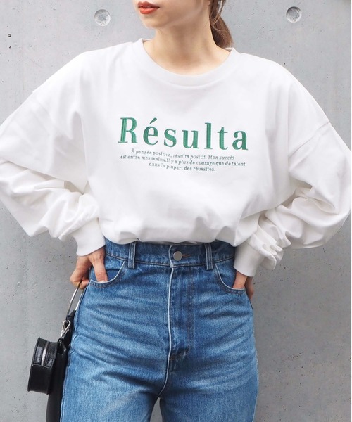 tiptop(ティップトップ)の「ロゴ刺繍アソートBIGロンT(Tシャツ/カットソー・レディース・ホワイト系その他/ホワイト系その他2/ホワイト系その他3/ホワイト系その他4/ホワイト系その他5/ホワイト系その他6・FREE)」の1枚目の写真