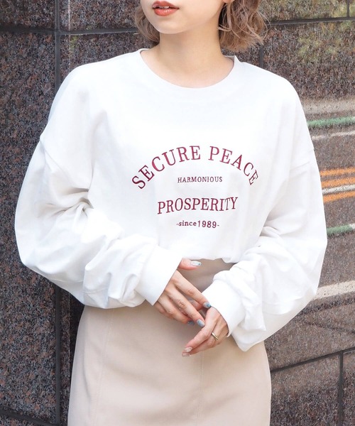 tiptop(ティップトップ)の「ロゴ刺繍アソートBIGロンT(Tシャツ/カットソー・レディース・ホワイト系その他/ホワイト系その他2/ホワイト系その他3/ホワイト系その他4/ホワイト系その他5/ホワイト系その他6・FREE)」の21枚目の写真