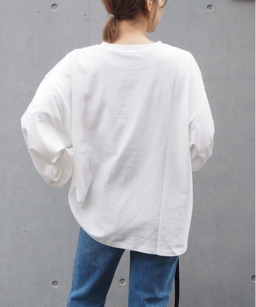 tiptop(ティップトップ)の「ロゴ刺繍アソートBIGロンT(Tシャツ/カットソー・レディース・ホワイト系その他/ホワイト系その他2/ホワイト系その他3/ホワイト系その他4/ホワイト系その他5/ホワイト系その他6・FREE)」の12枚目の写真