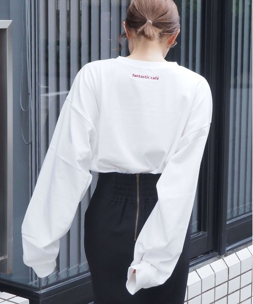 tiptop(ティップトップ)の「ロゴ刺繍アソートBIGロンT(Tシャツ/カットソー・レディース・ホワイト系その他/ホワイト系その他2/ホワイト系その他3/ホワイト系その他4/ホワイト系その他5/ホワイト系その他6・FREE)」の10枚目の写真