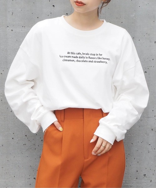 tiptop(ティップトップ)の「ロゴ刺繍アソートBIGロンT(Tシャツ/カットソー・レディース・ホワイト系その他/ホワイト系その他2/ホワイト系その他3/ホワイト系その他4/ホワイト系その他5/ホワイト系その他6・FREE)」の19枚目の写真