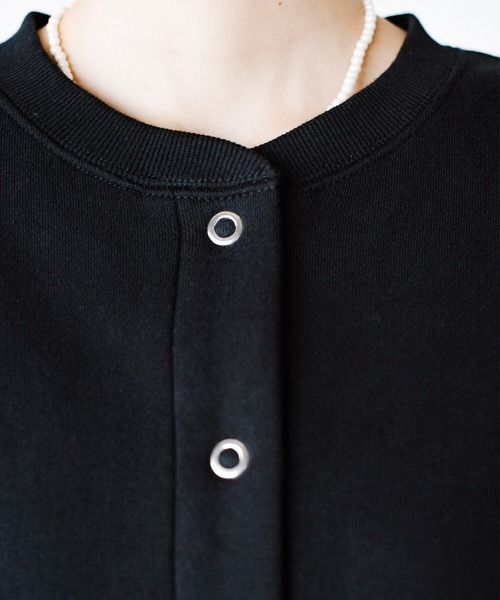 haco!(ハコ)の「さっと羽織るとコーデが仕上がる!PBPオーガニックコットン 無敵のスナップボタンカーディガン(カーディガン/ボレロ・レディース・ブラック・SMALL/MEDIUM/LARGE/X-LARGE)」の17枚目の写真