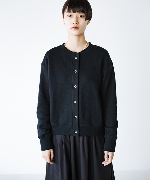 haco!(ハコ)の「さっと羽織るとコーデが仕上がる!PBPオーガニックコットン 無敵のスナップボタンカーディガン(カーディガン/ボレロ・レディース・ブラック・SMALL/MEDIUM/LARGE/X-LARGE)」の15枚目の写真