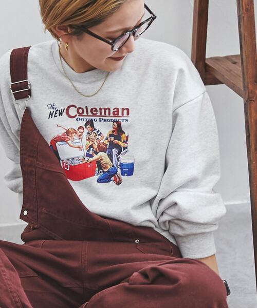 COLEMAN（コールマン）の「COLEMAN(コールマン)別注プリント裏毛クルーネックスウェット（スウェット・メンズ・ホワイト/グレー/ブラック/その他・M/S/L/XL）」の4枚目の写真
