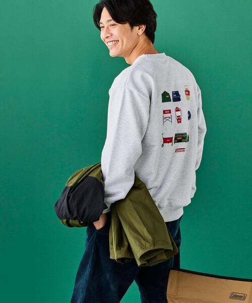 COLEMAN（コールマン）の「COLEMAN(コールマン)別注プリント裏毛クルーネックスウェット（スウェット・メンズ・ホワイト/グレー/ブラック/その他・M/S/L/XL）」の6枚目の写真