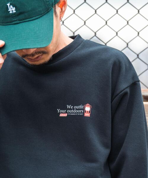 COLEMAN（コールマン）の「COLEMAN(コールマン)別注プリント裏毛クルーネックスウェット（スウェット・メンズ・ホワイト/グレー/ブラック/その他・M/S/L/XL）」の14枚目の写真