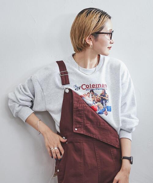 COLEMAN（コールマン）の「COLEMAN(コールマン)別注プリント裏毛クルーネックスウェット（スウェット・メンズ・ホワイト/グレー/ブラック/その他・M/S/L/XL）」の16枚目の写真