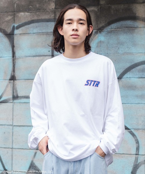 STARTER（スターター）の「∴WEGO/別注 STARTER BIGロンT（Tシャツ/カットソー・メンズ・ブラック/ホワイト・LARGE/MEDIUM）」の18枚目の写真