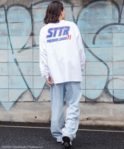 STARTER（スターター）の「∴WEGO/別注 STARTER BIGロンT（Tシャツ/カットソー・メンズ・ブラック/ホワイト・LARGE/MEDIUM）」の15枚目の写真