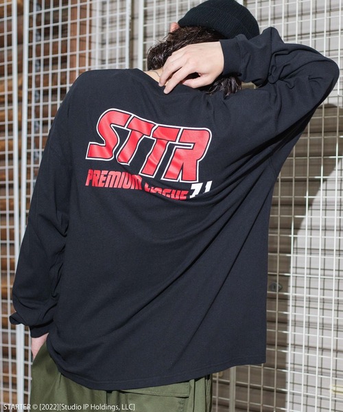 STARTER（スターター）の「∴WEGO/別注 STARTER BIGロンT（Tシャツ/カットソー・メンズ・ブラック/ホワイト・LARGE/MEDIUM）」の7枚目の写真