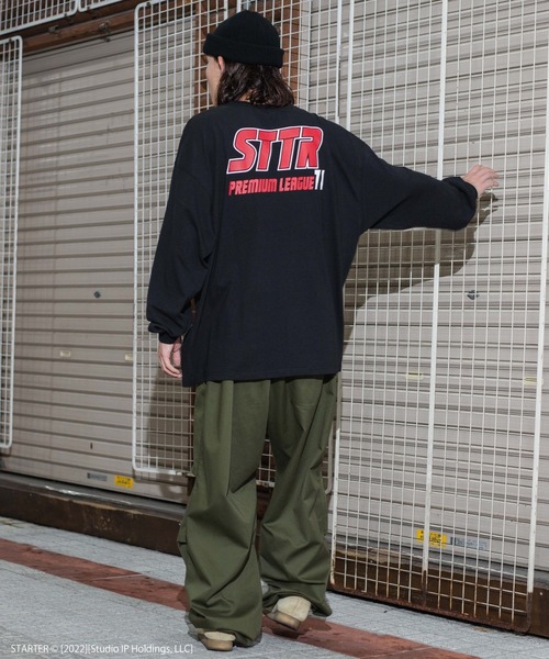 STARTER（スターター）の「∴WEGO/別注 STARTER BIGロンT（Tシャツ/カットソー・メンズ・ブラック/ホワイト・LARGE/MEDIUM）」の3枚目の写真