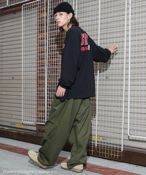 STARTER（スターター）の「∴WEGO/別注 STARTER BIGロンT（Tシャツ/カットソー・メンズ・ブラック/ホワイト・LARGE/MEDIUM）」の21枚目の写真