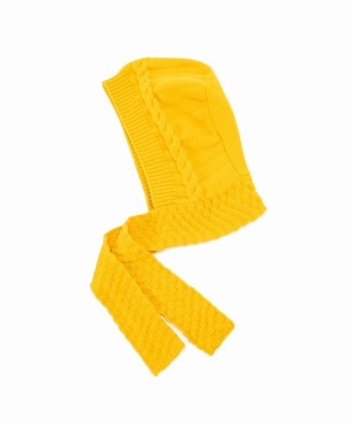 Casselini（キャセリーニ）の「Casselini(キャセリーニ)バラクラバマフラー（ニットキャップ/ビーニー・レディース・アイボリー/ブラック/ブルー/イエロー・FREE）」の17枚目の写真