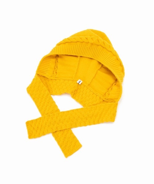 Casselini（キャセリーニ）の「Casselini(キャセリーニ)バラクラバマフラー（ニットキャップ/ビーニー・レディース・アイボリー/ブラック/ブルー/イエロー・FREE）」の15枚目の写真