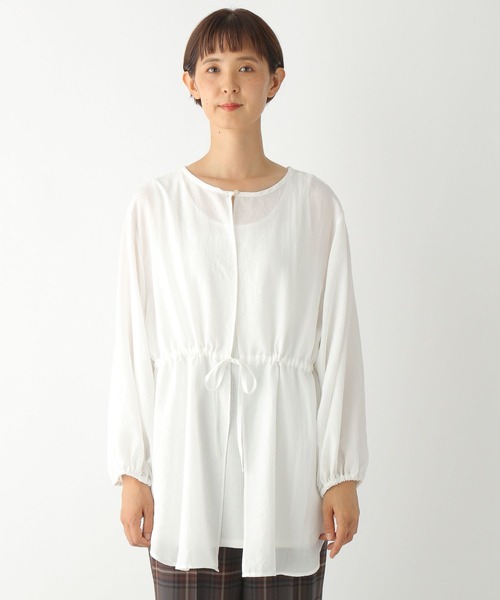 LEPSIM（レプシィム）の「2ピースセット2WAYデザインブラウス2　123409（シャツ/ブラウス・レディース・ブラック/ブラウン/オフホワイト・FREE）」の5枚目の写真