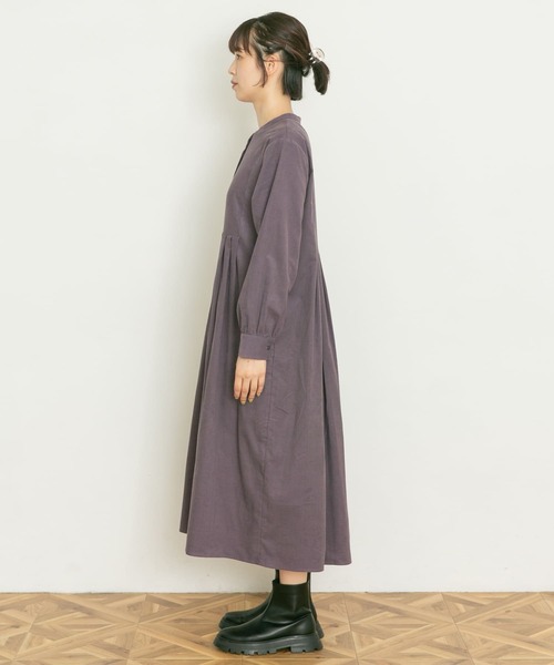 UR Lab.（アーバンリサーチラボ）の「コーデュロイタックワンピース（ワンピース・レディース・ベージュ系その他/ネイビー/パープル・FREE）」の16枚目の写真