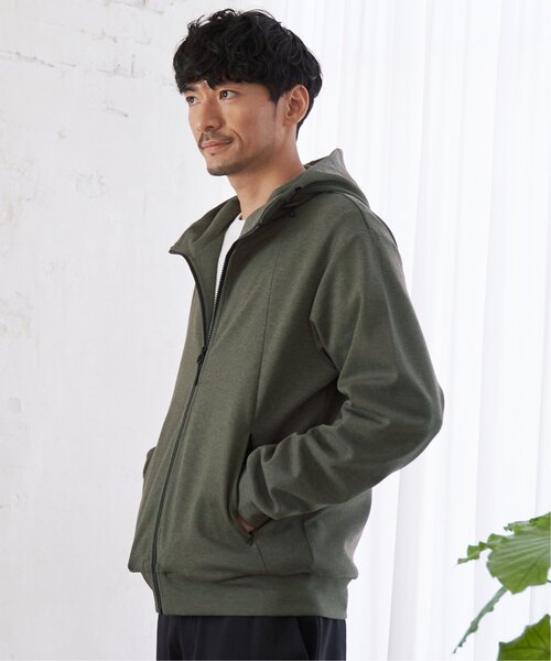 ikka（イッカ）の「テックストレッチジップパーカー（パーカー・メンズ・ブラック/スモークグレー/オリーブ/ネイビー・S/M/L/XL）」の18枚目の写真