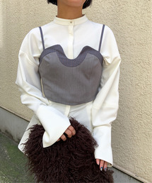 Ameri | WAVE LINE SHORT BUSTIER(その他トップス)