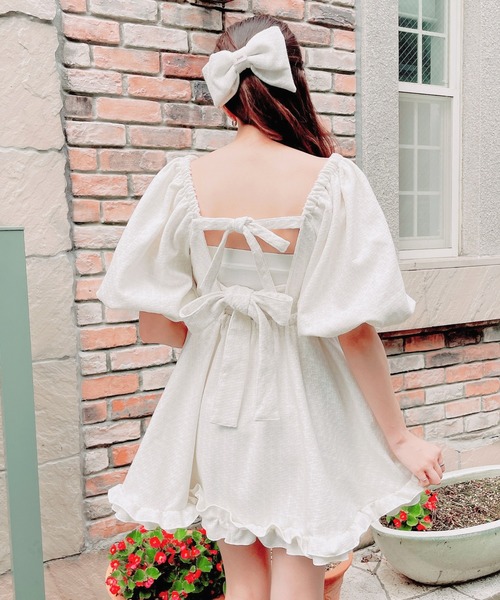 PAIN（ペイン）の「ツイードリボンバレッタ（バレッタ/ヘアクリップ・レディース・ホワイト/ブラック・FREE）」の3枚目の写真