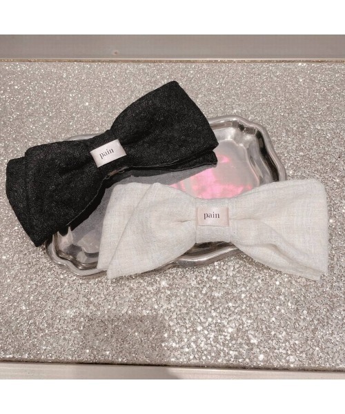 PAIN（ペイン）の「ツイードリボンバレッタ（バレッタ/ヘアクリップ・レディース・ホワイト/ブラック・FREE）」の8枚目の写真