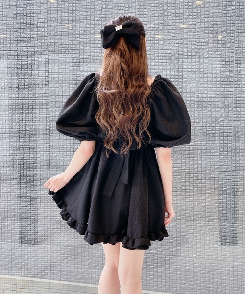 PAIN（ペイン）の「ツイードリボンバレッタ（バレッタ/ヘアクリップ・レディース・ホワイト/ブラック・FREE）」の5枚目の写真