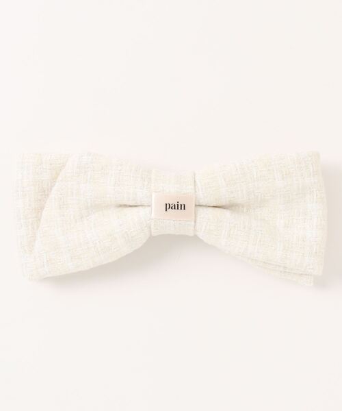 PAIN（ペイン）の「ツイードリボンバレッタ（バレッタ/ヘアクリップ・レディース・ホワイト/ブラック・FREE）」の12枚目の写真