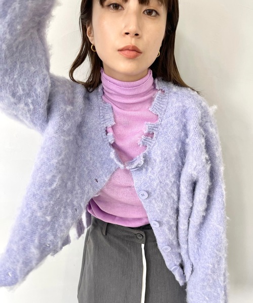 SANSeLF（サンセルフ）の「カラーインナートップス【SANSeLF】sanw22a077（ニット/セーター・レディース・グリーン/ブラック/ブルー/ピンク/ブラウン・FREE）」の16枚目の写真