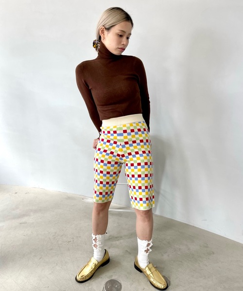 SANSeLF（サンセルフ）の「カラーインナートップス【SANSeLF】sanw22a077（ニット/セーター・レディース・グリーン/ブラック/ブルー/ピンク/ブラウン・FREE）」の20枚目の写真