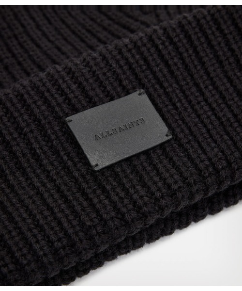 ALLSAINTS(オールセインツ)の「FARREN BEANIE | FARREN ビーニー(ニットキャップ/ビーニー・レディース・ブラック・ONE SIZE)」の4枚目の写真