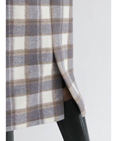 Te chichi TERRASSE(テチチテラス)の「ノーカラーロングコート(その他アウター・レディース・モカ/ネイビー/オフホワイト/グレー・フリ-)」の10枚目の写真