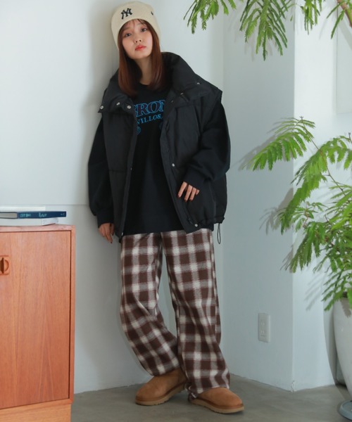 SPINNS（スピンズ）の「オンブレチェック ジョガーパンツ（その他パンツ・レディース・グリーン/ブラック/ブラウン・ONESIZE）」の17枚目の写真