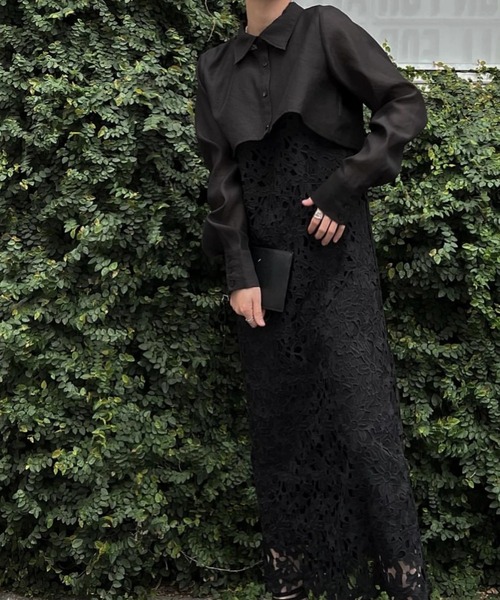 WILLFULLY（ウィルフリー）の「sheer shirt layered no sleeve