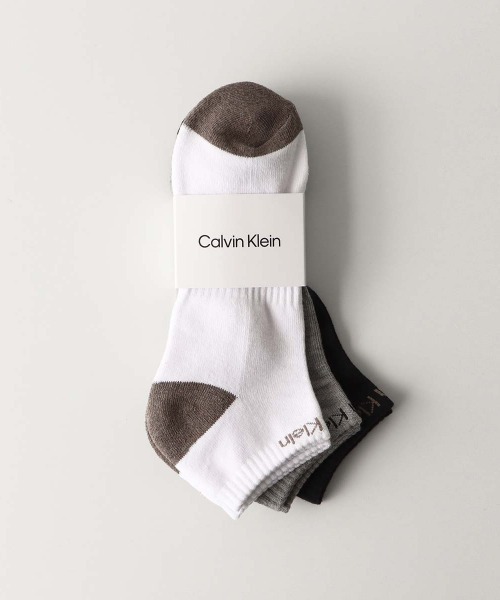 Calvin Klein(カルバン・クライン)の「【3足セット】Calvin Klein メンズ 抗菌防臭 足底パイル アーチサポート スニーカーソックス 92572501(ソックス/靴下・メンズ・ブラック/マルチ・25-27CM)」の3枚目の写真