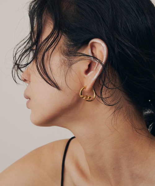 loni(ロニ)の「Vine bicolor pierce (マルチウェイ・バイカラーピアス)/両耳用(ピアス(両耳用)・レディース・その他・FREE)」の4枚目の写真