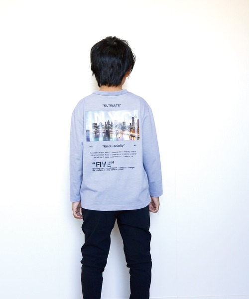 FARM(ファーム)の「ニューヨークロンT(Tシャツ/カットソー・キッズ・ブラック/ベージュ/パープル・130cm/150cm/160cm/120cm/140cm)」の3枚目の写真