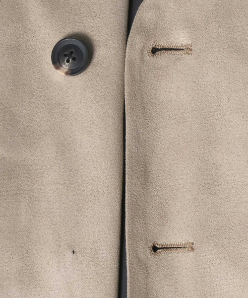 ANPAS(アンパス)の「Eco Suede Oversize No Collar Gilet/エコスウェード オーバーサイズ ノーカラー ジレベスト(ベスト・メンズ・ブラウン/ブラック/グレイッシュベージュ・M/L)」の7枚目の写真