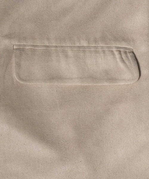 ANPAS(アンパス)の「Eco Suede Oversize No Collar Gilet/エコスウェード オーバーサイズ ノーカラー ジレベスト(ベスト・メンズ・ブラウン/ブラック/グレイッシュベージュ・M/L)」の9枚目の写真