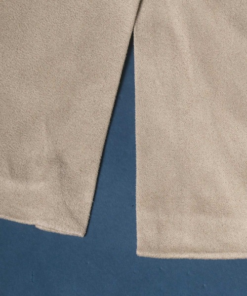 ANPAS(アンパス)の「Eco Suede Oversize No Collar Gilet/エコスウェード オーバーサイズ ノーカラー ジレベスト(ベスト・メンズ・ブラウン/ブラック/グレイッシュベージュ・M/L)」の11枚目の写真