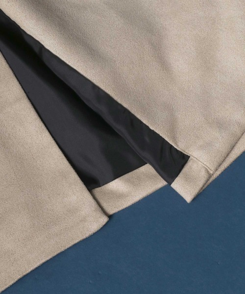 ANPAS(アンパス)の「Eco Suede Oversize No Collar Gilet/エコスウェード オーバーサイズ ノーカラー ジレベスト(ベスト・メンズ・ブラウン/ブラック/グレイッシュベージュ・M/L)」の12枚目の写真